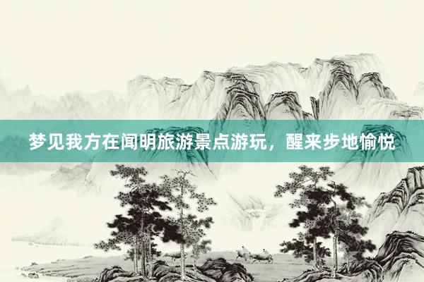 梦见我方在闻明旅游景点游玩，醒来步地愉悦